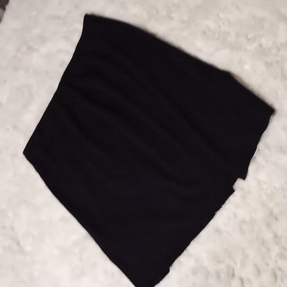 Black unlined SKIRT - Picture 2 of 4